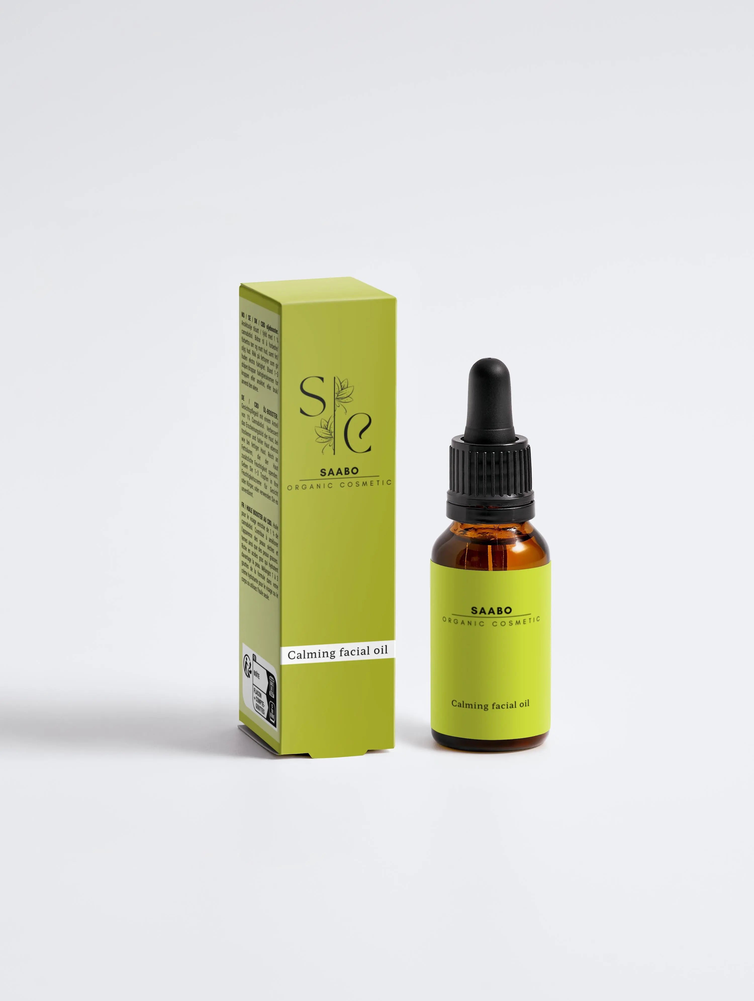 Soothing facial oil for intensive care with box
